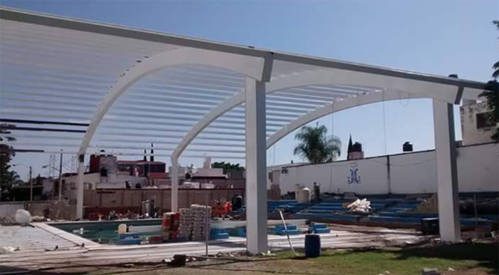 Domo Alberca Primaria Marista Colegio Cervantes Colonias